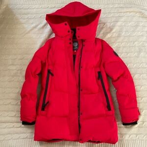 Vince Camuto Vibrant Red Puffer Coat